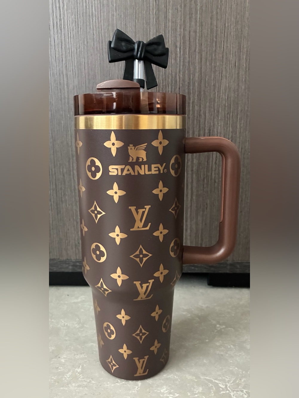 New! Luxury Brown and Gold Stanley Cup